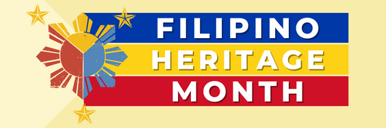 A graphic celebrating Filipino Heritage Month.